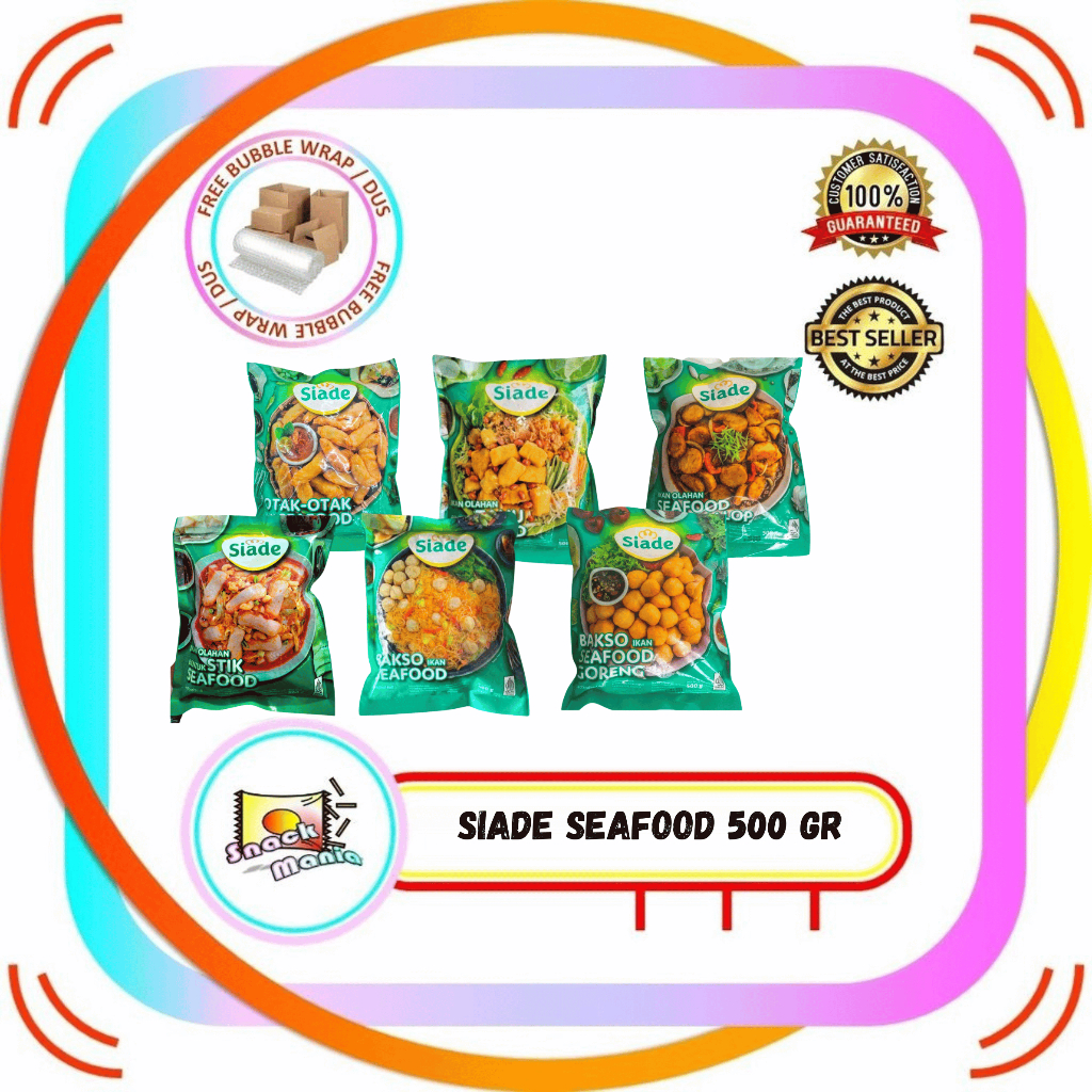 

Siade Frozen Seafood Olahan Ikan ~ 500 gr Bakso Otak Otak Scallop Tahu