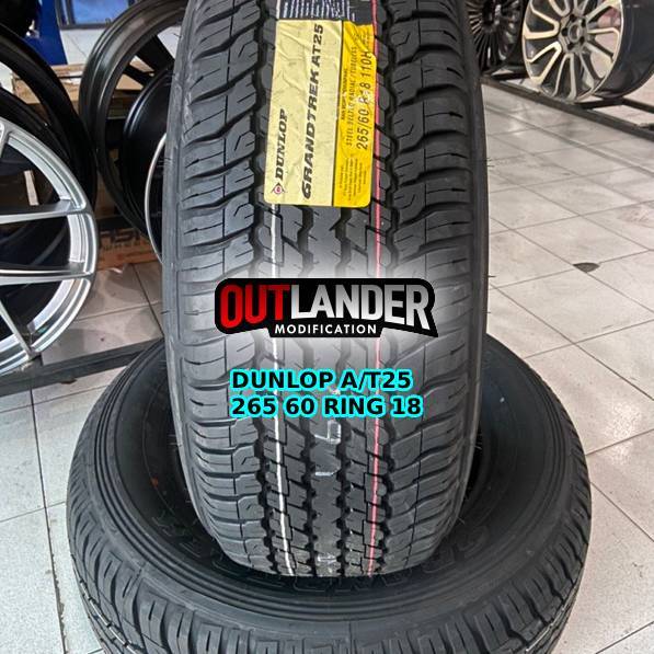 Ban mobil standar fortuner, Pajero 285 60 ring 18 dunlop st25