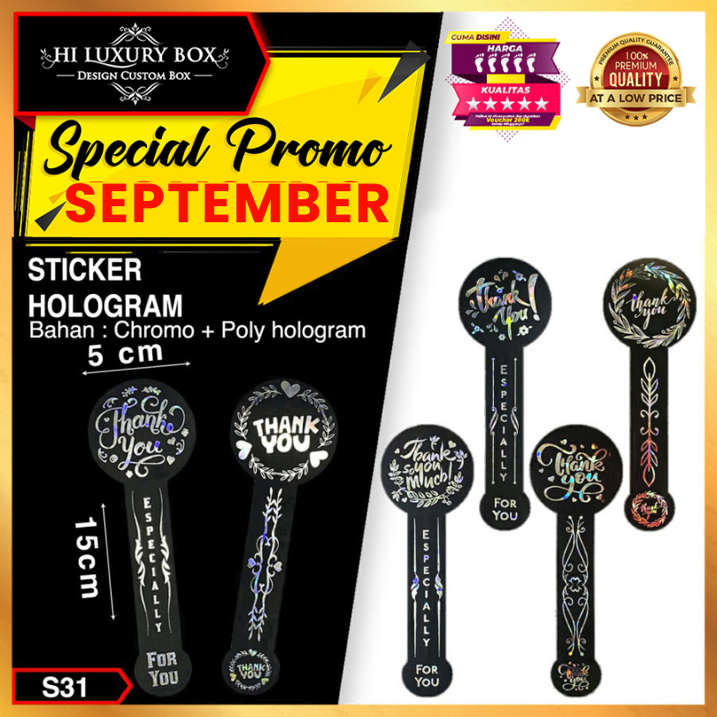 

Sticker Thank You | Sticker Hologram | Murah 5x15 Sticker Ucapan Thank You Sticker Panjang