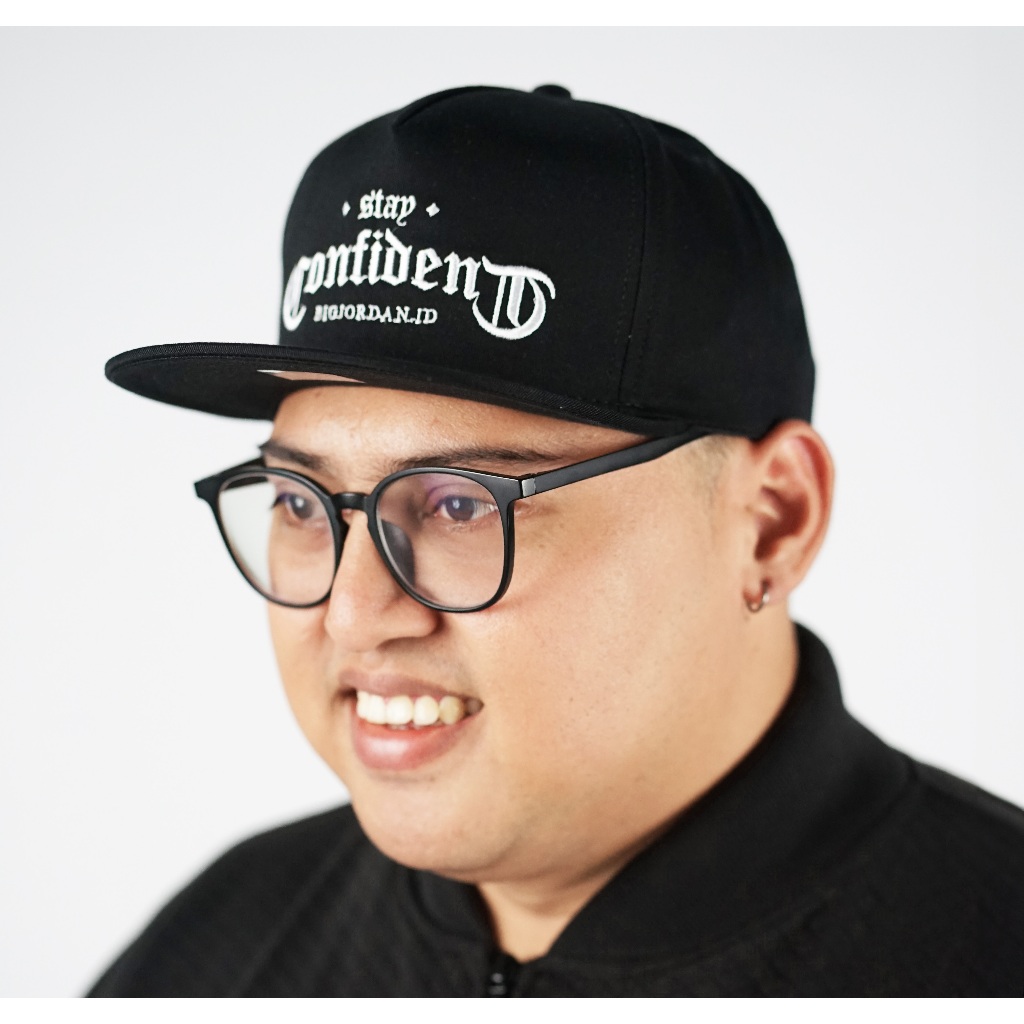 BigJordan Id.REGISTA Topi Snapback Hat hitam pria superstar adjustable original BigJordan Id.