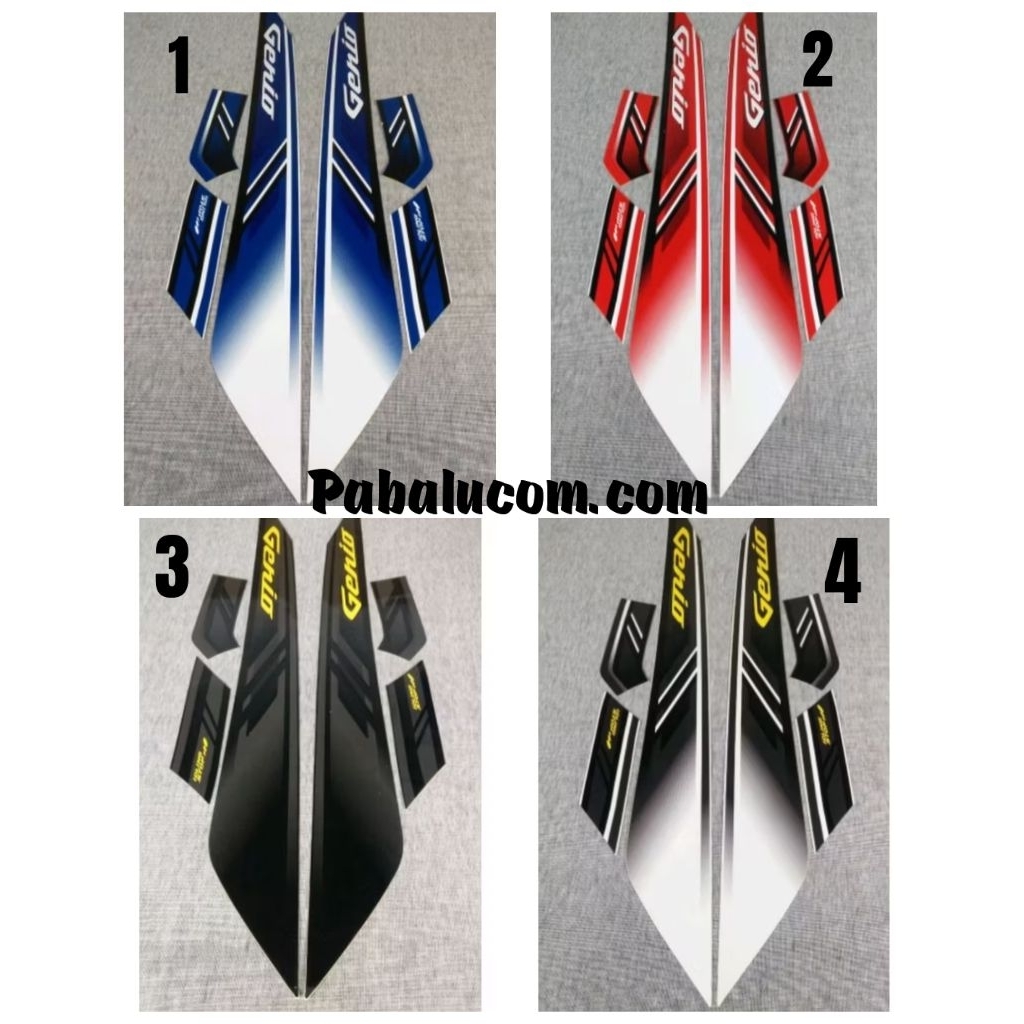 stiker standar motor Honda Genio tahun 2020