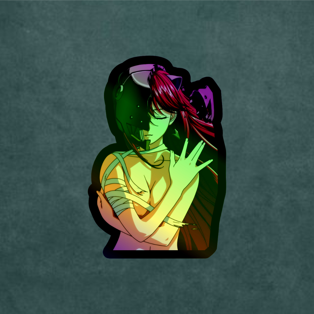 

Stiker Anime Hologram Kaede Lucy Nyu Elfen Lied Case Hp dan Laptop 7 Cm