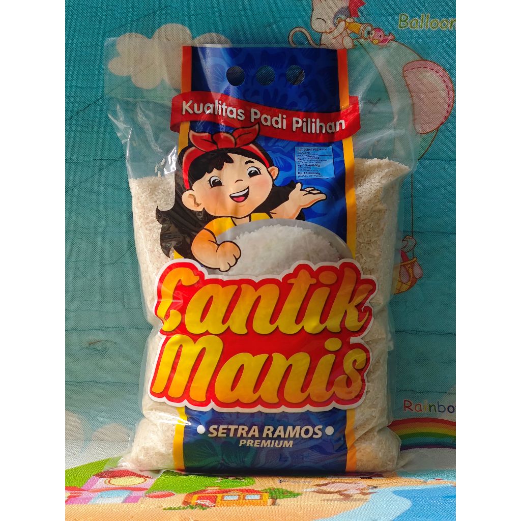 Beras Premium Cantik Manis Setra Ramos 5kg Beras Berkualitas Tinggi