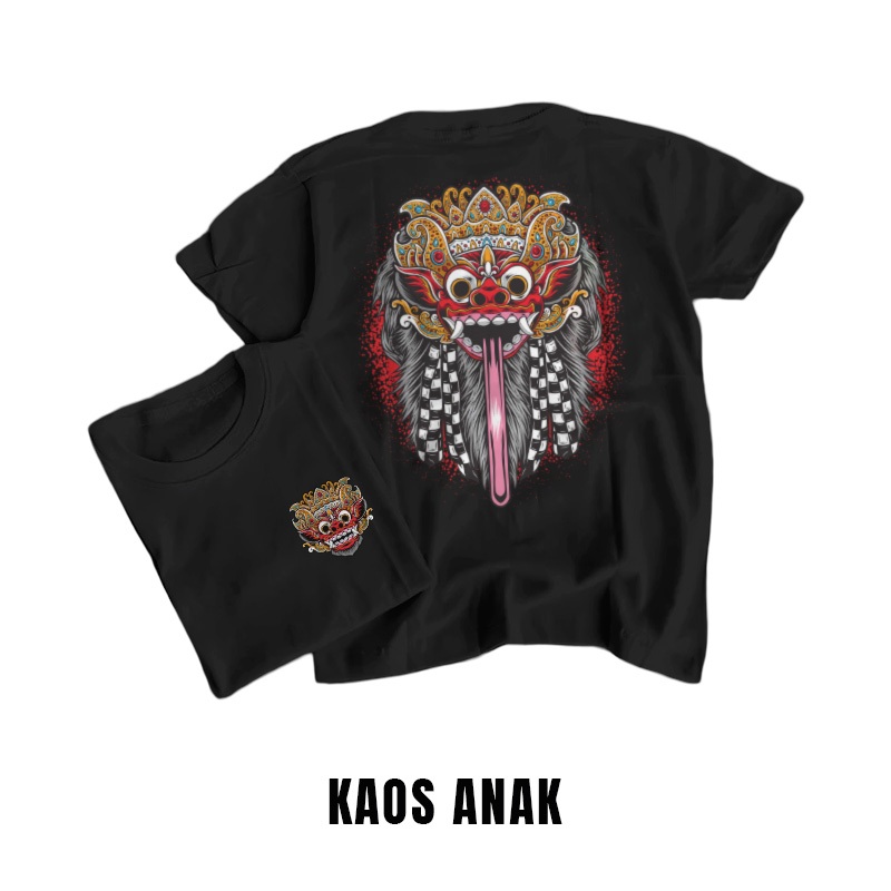 KAOS DISTRO BARONG BALI - ATASAN TERBARU BARONG KAOS BALI ANAK 2 - 14 TAHUN