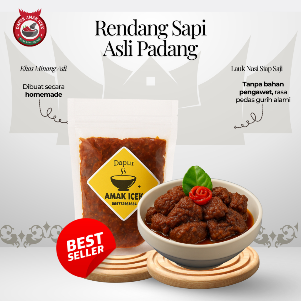 

Rendang sapi asli padang