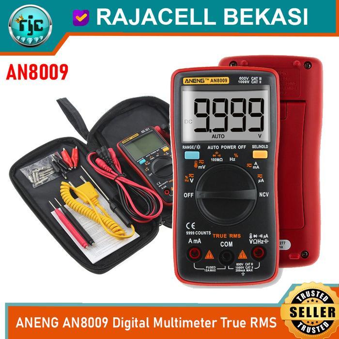 Multimeter Digital Aneng An8009 True Rm Fitur Lengap Ncv Teter Avo Meter Multi Meter
