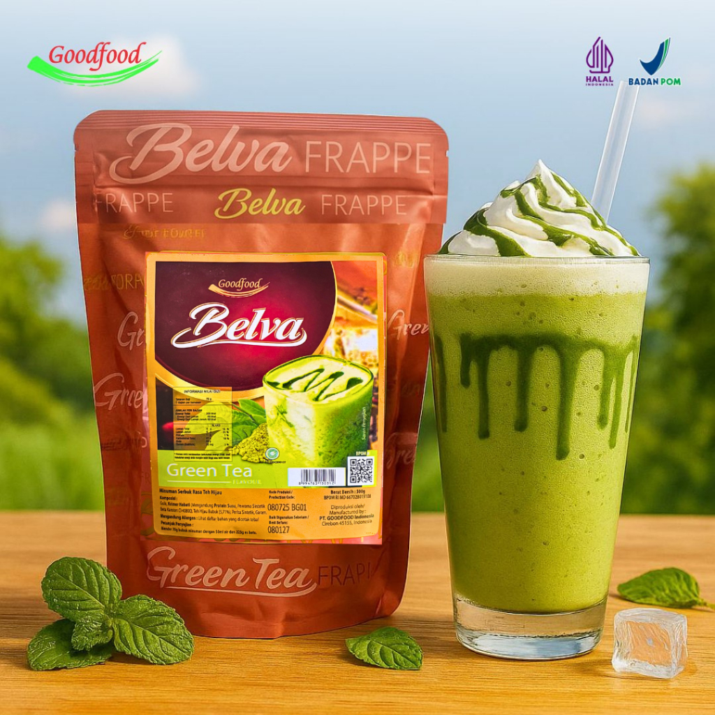 

Belva Frappe Bubuk minuman Greentea Belva Frappe 500 gram bubuk powder premium drink minuman kekinian 500gram