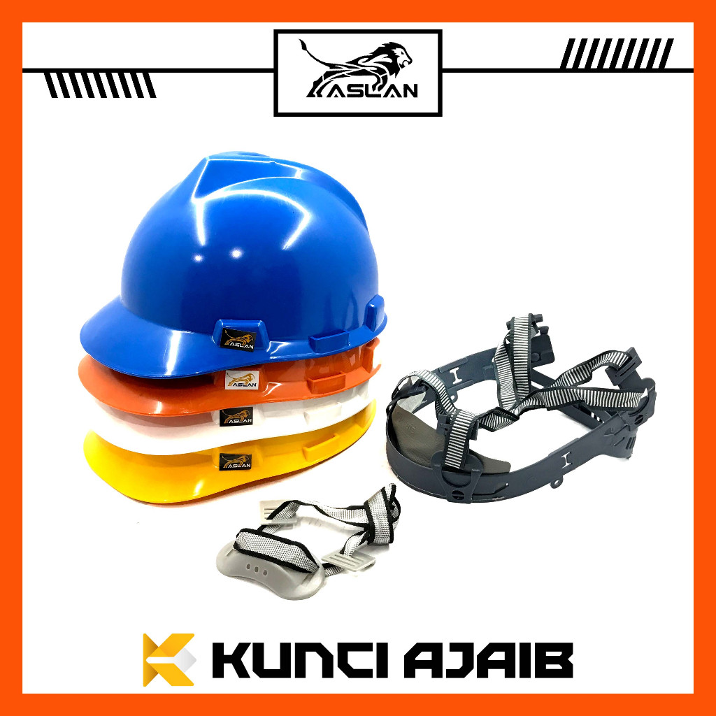 ASLAN Helm Proyek SNI Model Kancing Topi Safety Helmet Kepala