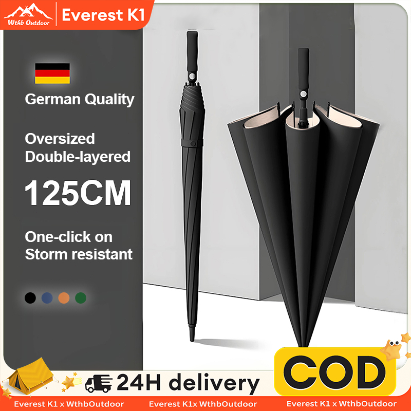 Payung Otomatis Anti UV Waterproof Gold /Payung Panjang Otomatis Anti UV Gold