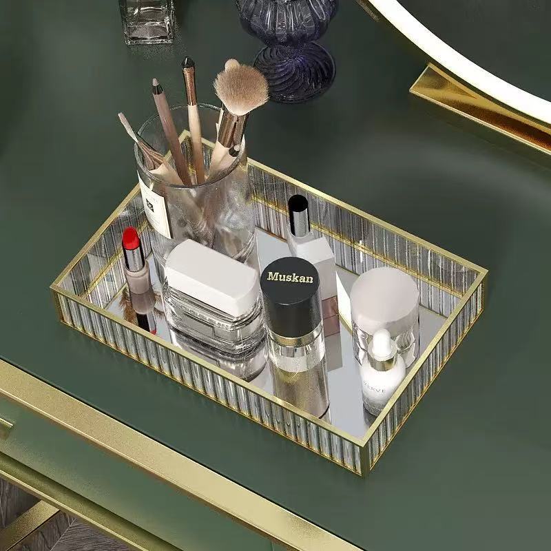 JKT_Mall Aigea Luxury Tray Gold / Nampan Pajangan Mewah Gold / Nampan Mewah Ruang Tamu Gold / Nampan