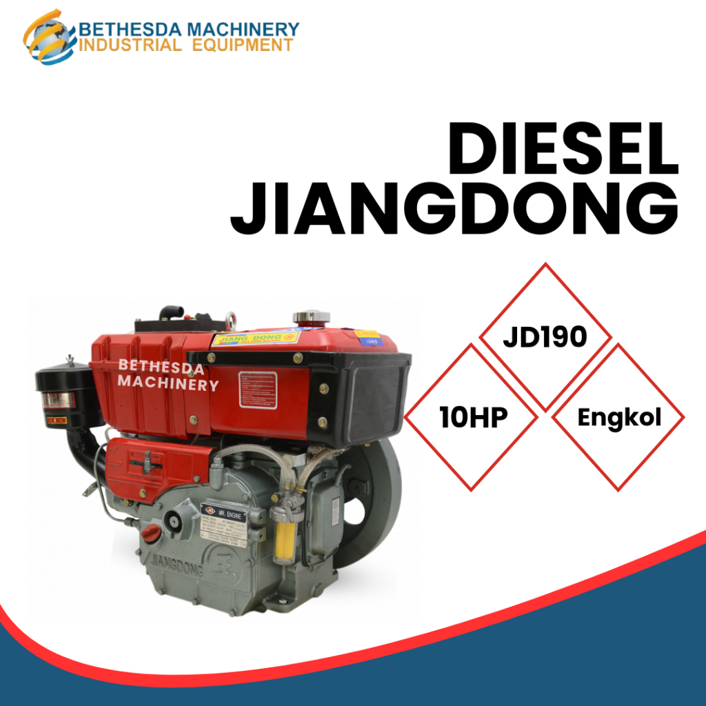 Mesin Jiangdong Penggerak 10 HP Diesel 10 PK Engkol JD190
