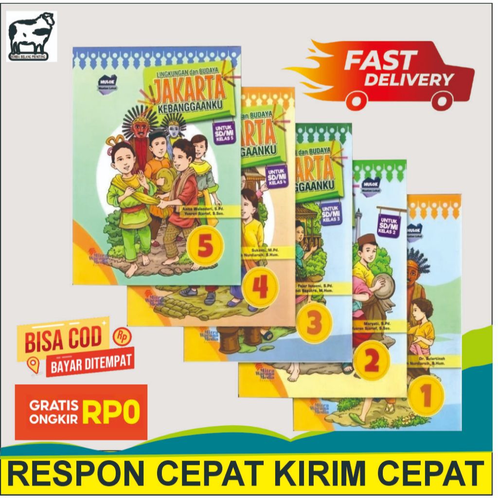 

Buku Kebanggaanku Lingkungan dan Budaya Jakarta Kelas 1-6