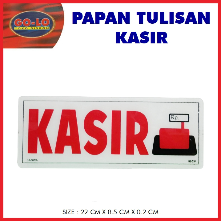 

Sign board kasir akrilik/papan tulisan sansan wawa