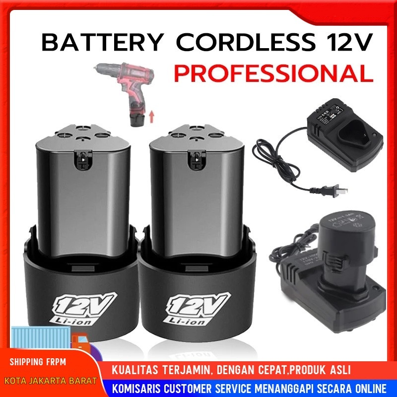 Baterai 12v Cordless Battery Batre Untuk Bor 12v  Bor Cordless Termurah bisa juga untuk batrai Jet c