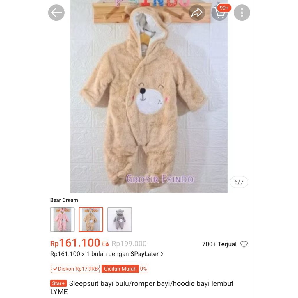 PRELOVED SLEEPSUIT BAYI