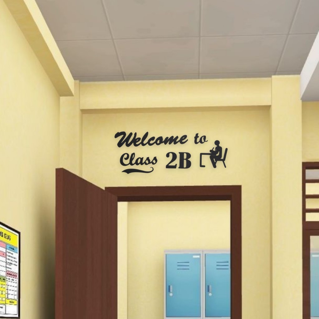 PAPAN NAMA RUANG KELAS SEKOLAH 3D TIMBUL AESTETHIC | CUSTOM | HOMEDECORYOGYA