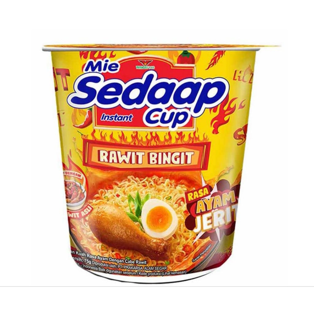 

Mie Sedaap Instan Cup Ayam Jerit 75 gr