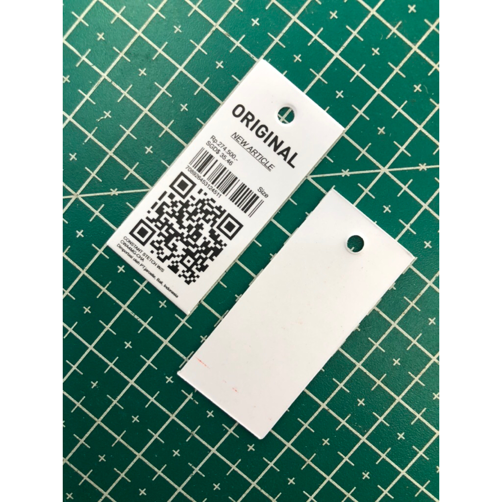 

ORIGINAL LABEL NAME TAG PREMIUM SMALL SIZE CO 1x600pcs