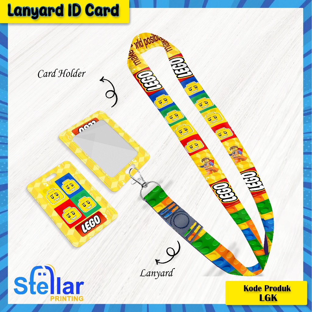 

[LANYARD ID CARD] Strap Lanyard Card Holder Lego tali hp - gantungan kunci - Id card