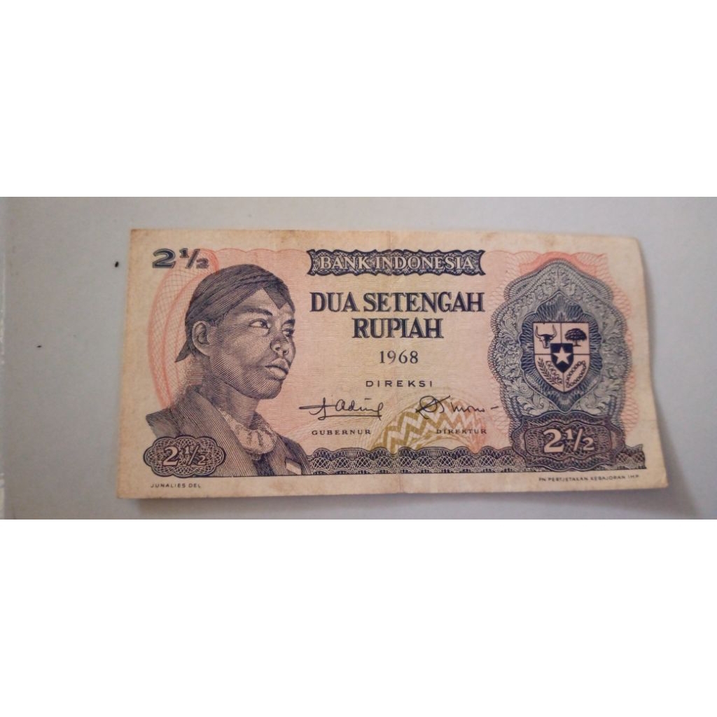 uang dua setengah rupiah asli