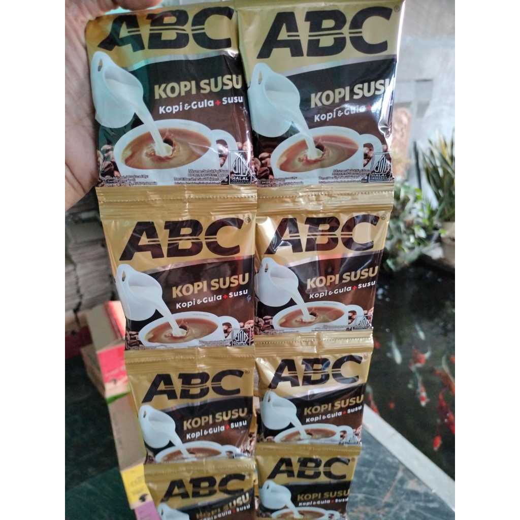 

ABC Kopi Susu Instan Kopi & Gula + Susu 2 Renteng (20 Pcs)