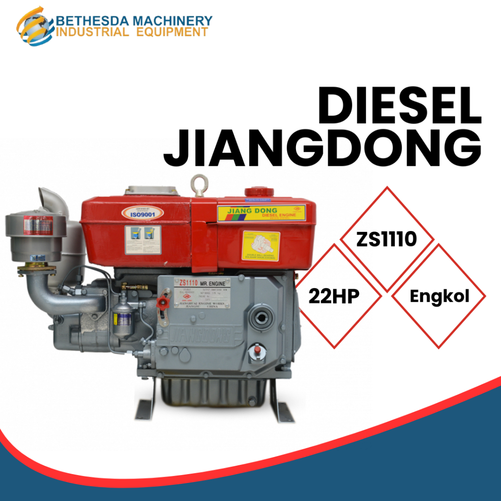 Diesel Jiangdong 22 HP | 22 PK ZS1110 Mesin Penggerak Diesel