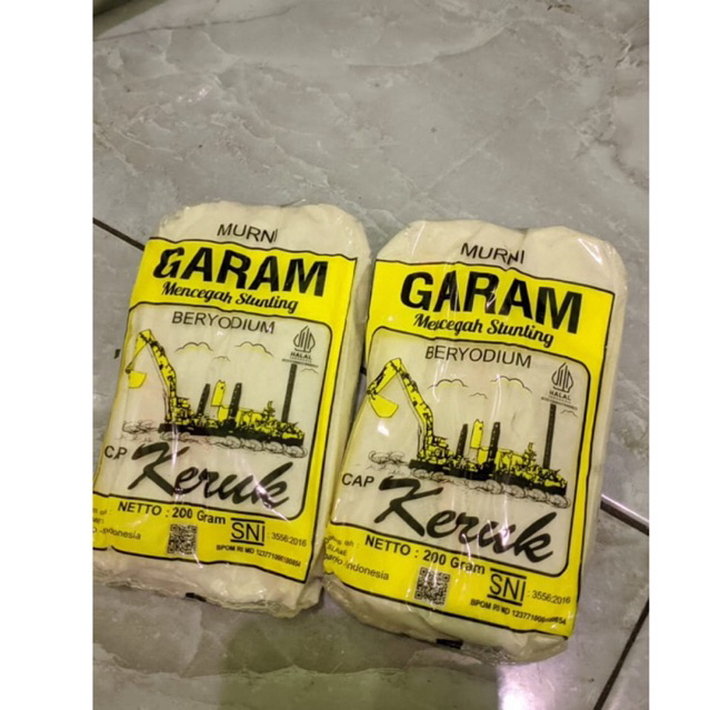 

Garam Dapur Murni beryodium cap Keruk 200 gr