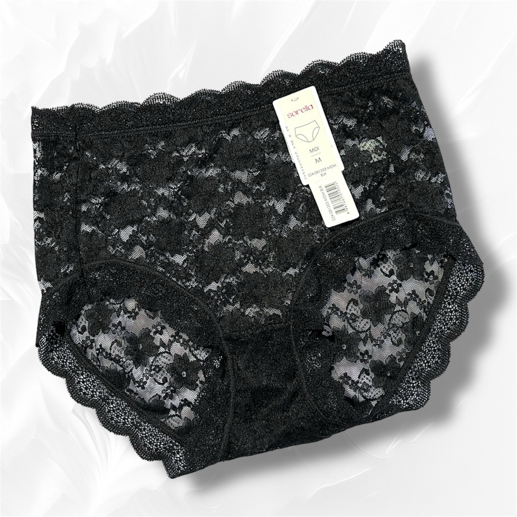 Celana Dalam Brokat Lace Wanita Sorella 081333 | Cutting Midi | Ukuran M