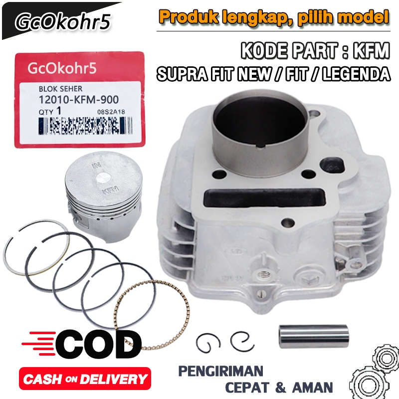 BLOK SEHER SUPRA FIT LAMA, SUPRA FIT NEW, REVO LAMA, LEGENDA, SUPRA X TOP SET KODE PART KFM