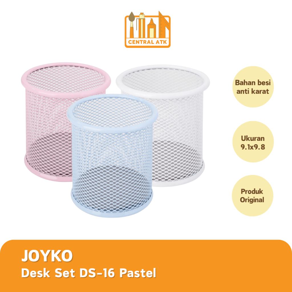 DESK SET / TEMPAT PENSIL JOYKO DS-16 BESI PASTEL (1 PCS) MURAH