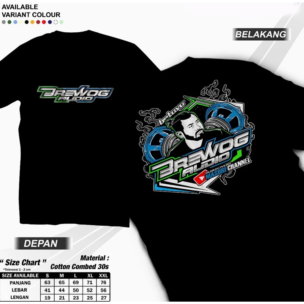 KAOS BAJU BREWOG AUDIO / BREWOK BETAVO TERBARU - MasbRe Channel