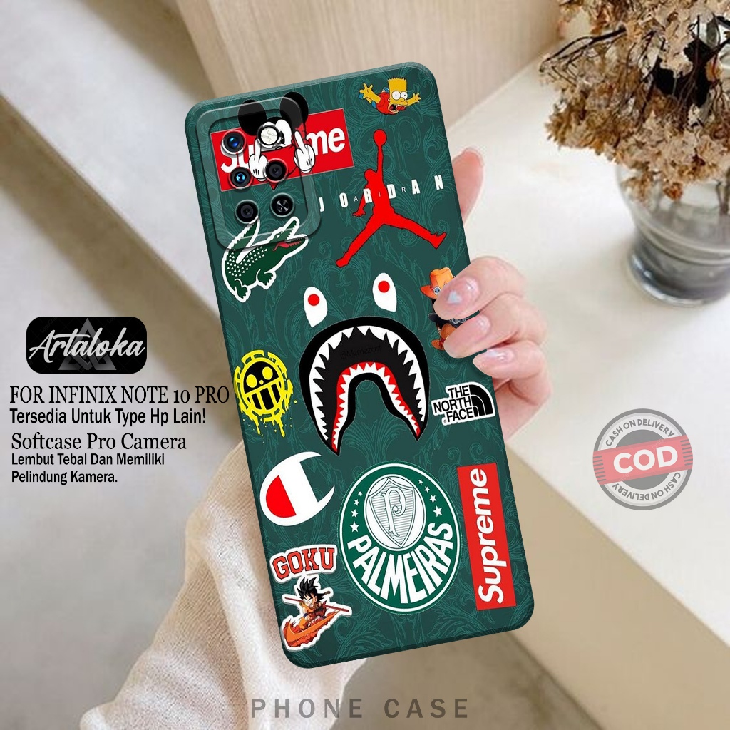 Softcase Hp Infinix Note 10 Pro Fashion Case Branded Case Infinix Note 10 Pro Silikon TPU Pro Camera