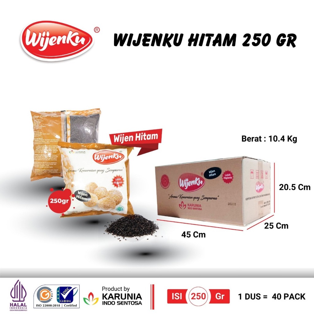 Wijen Hitam 250gr WIJENKU