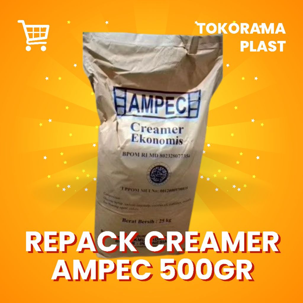 

Krimer Bubuk Ampec Repack 500gr / Krimer Minuman / Krimer Ekonomis
