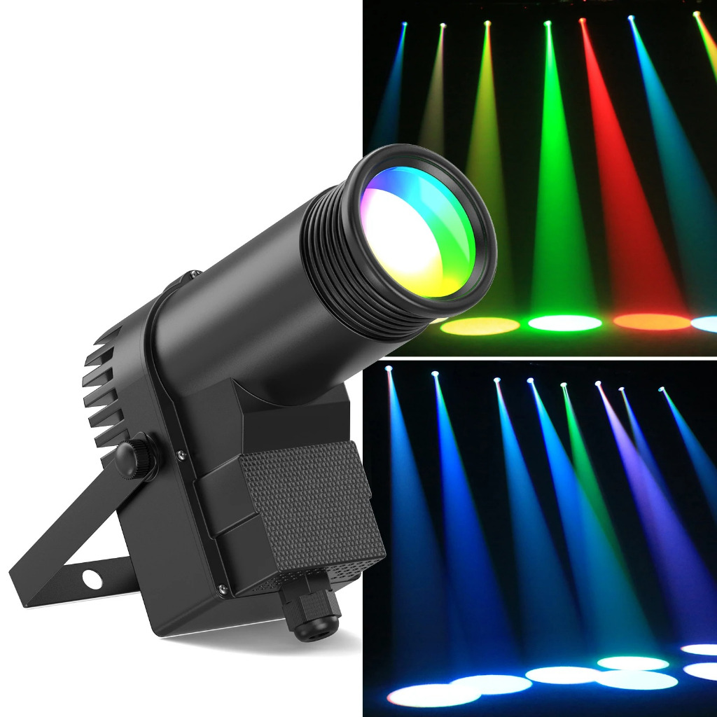 Lampu LED Sorot Disco Tembak Gantung RGB DMX512 30W Spotlight Lighting Mirror Ball Panggung Disco DJ