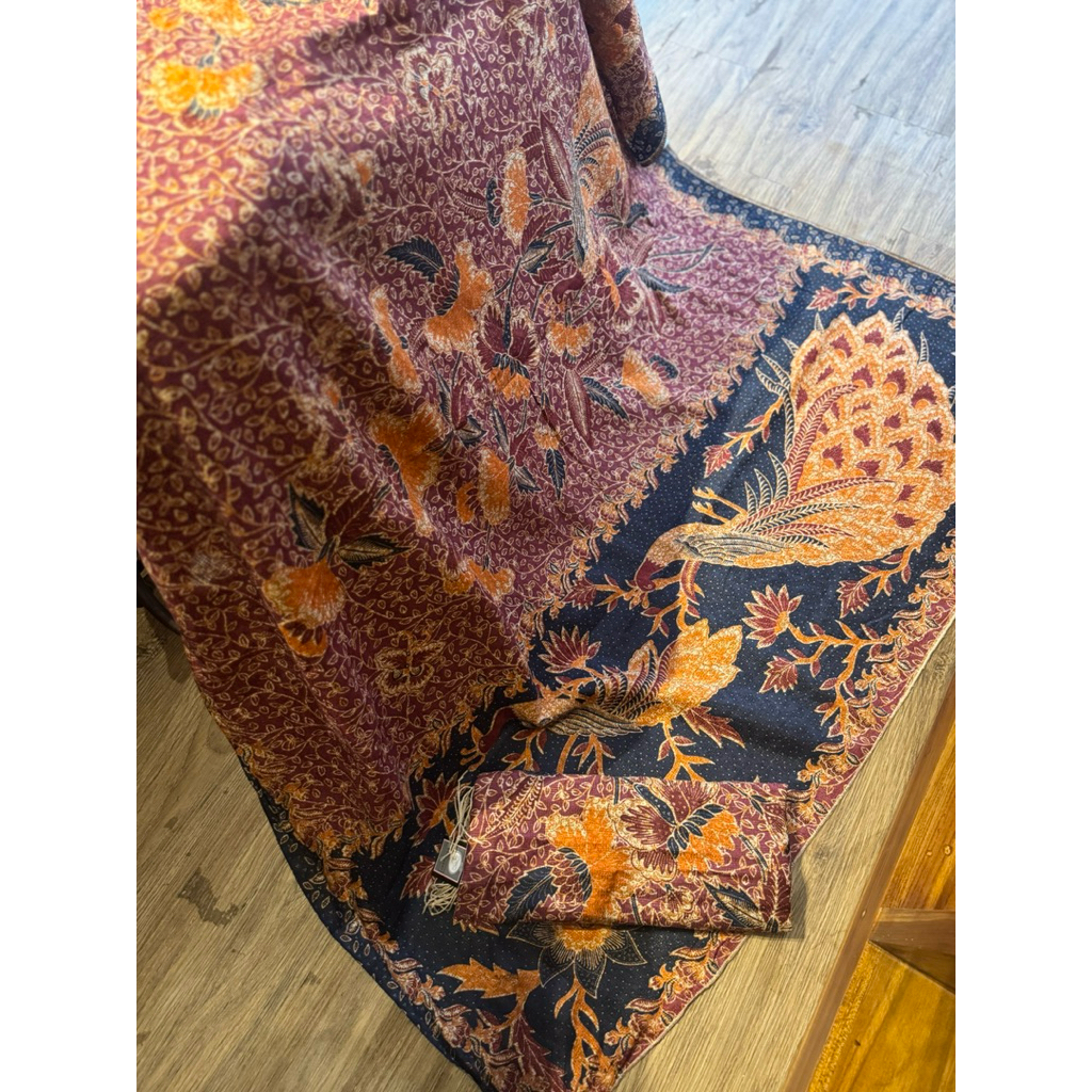 KAMEN BATIK ATBM SERAT NANAS MOTIF CANTIK MAWAR