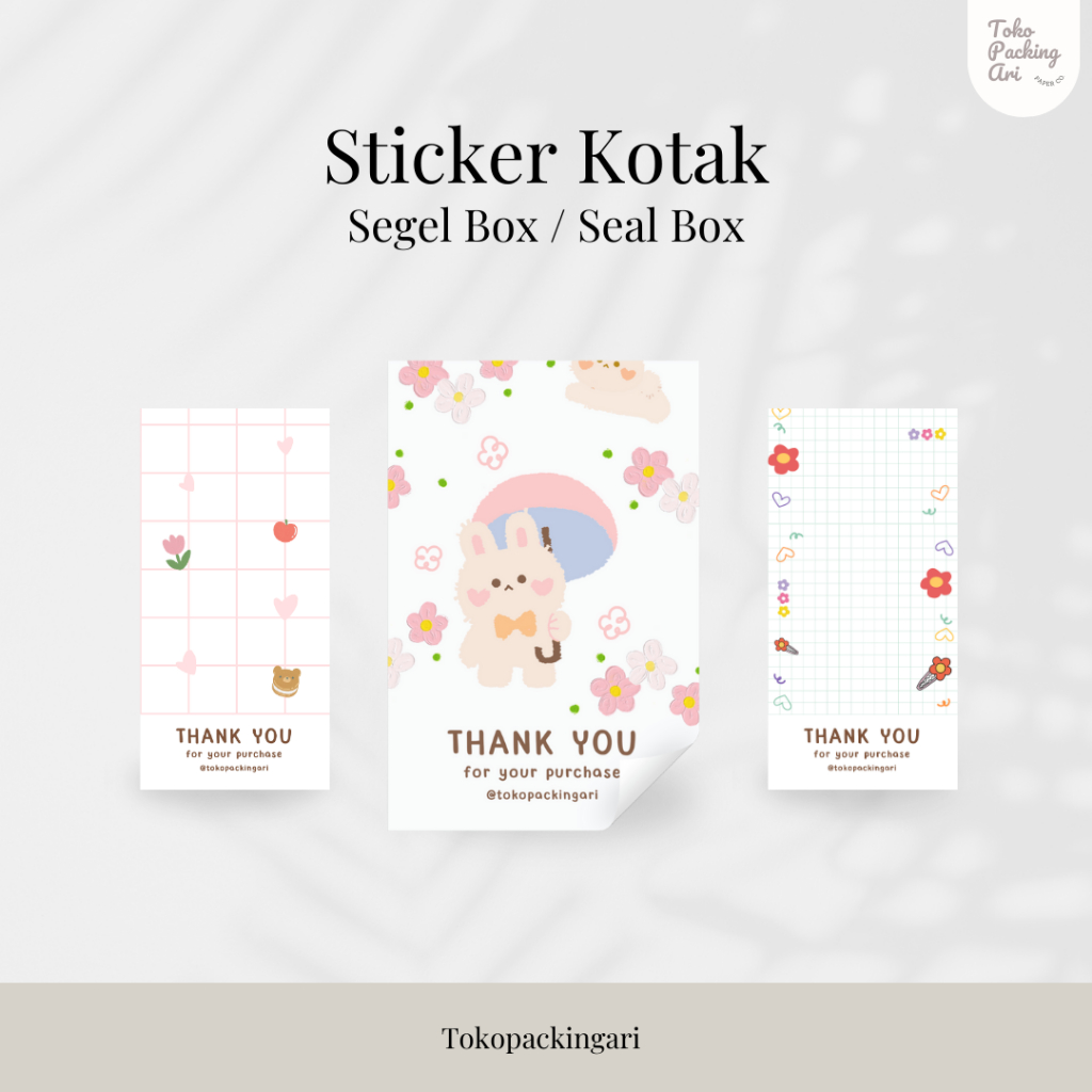 Sticker Segel Box | Sticker Seal Box | Sticker Segel Kotak Box | Sticker Segel Hampers | Sticker Seg