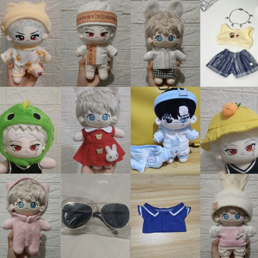 (READY STOCK) Doll clothes 20cm aksesoris cotton doll 20cm