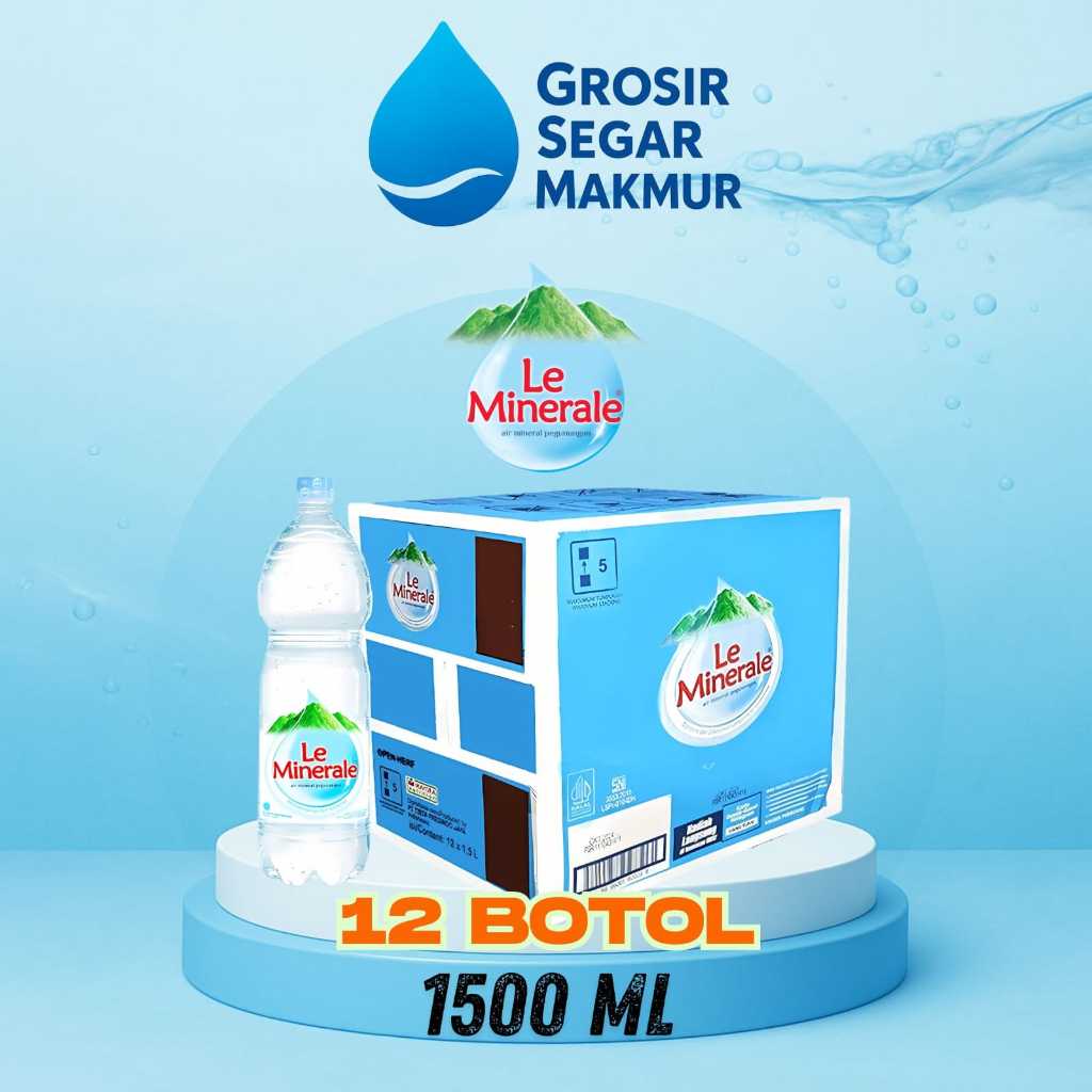 

LE MINERAL 1.500 ml botol ( 1 dus 12 botol )