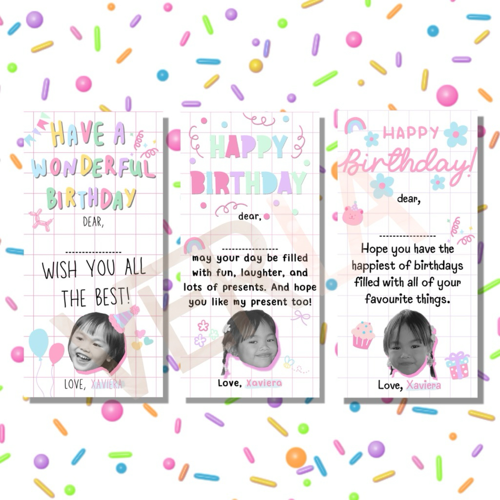 

Sticker Ulang Tahun Custom / Sticker Birthday Anak / Sticker Custom