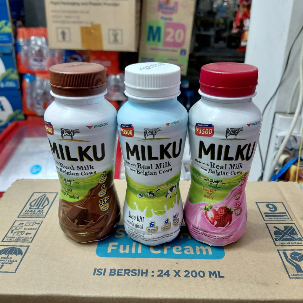 

3 Pcs Milku 200ml 3 Pilihan Rasa