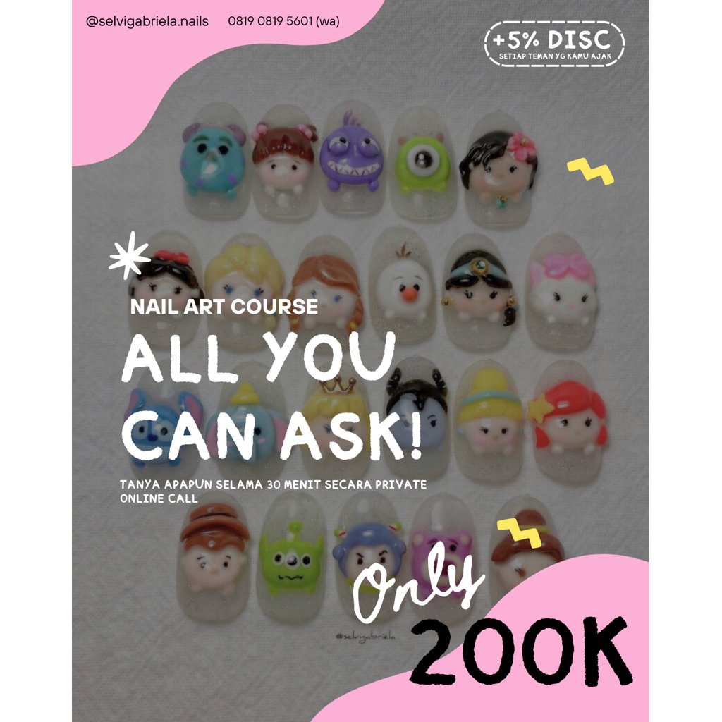 kursus nail art murah nail art course