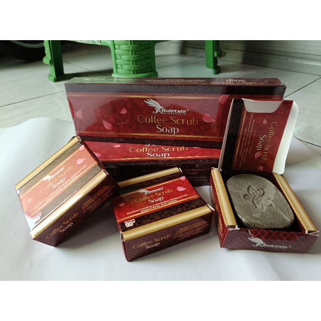 raletsia coffee scrub soap