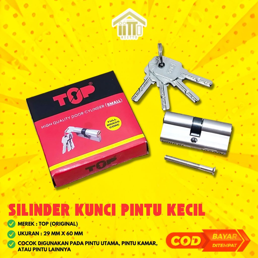SILINDER KUNCI PINTU KECIL TOP / ANAK SILINDER KECIL TOP / SILINDER KUNCI PINTU KECIL TOP / CYLINDER