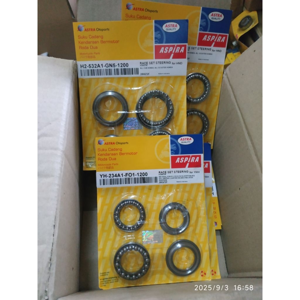 KOMSTIR (RACE SET STEERING) Yamaha Original Aspira Mio j GT M3 Jupiter z mx Vega r zr robot z1 f1zr