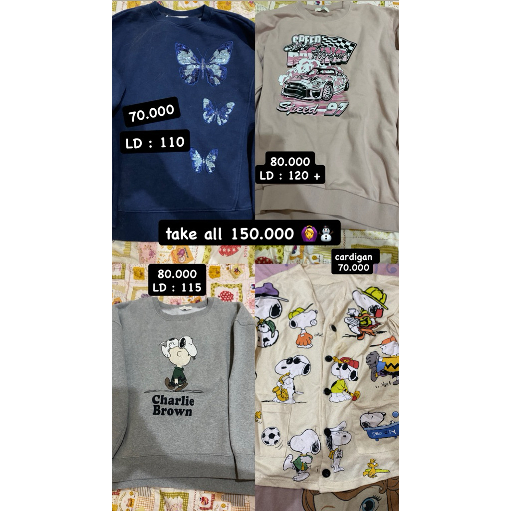 Hoddie Wanita (take all)