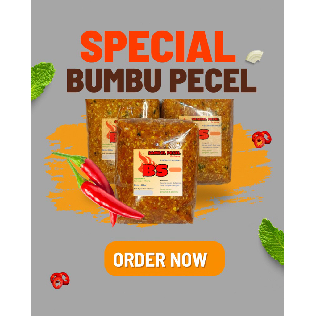 

Sambel Pecel Bumbu Pecel BS 500gr