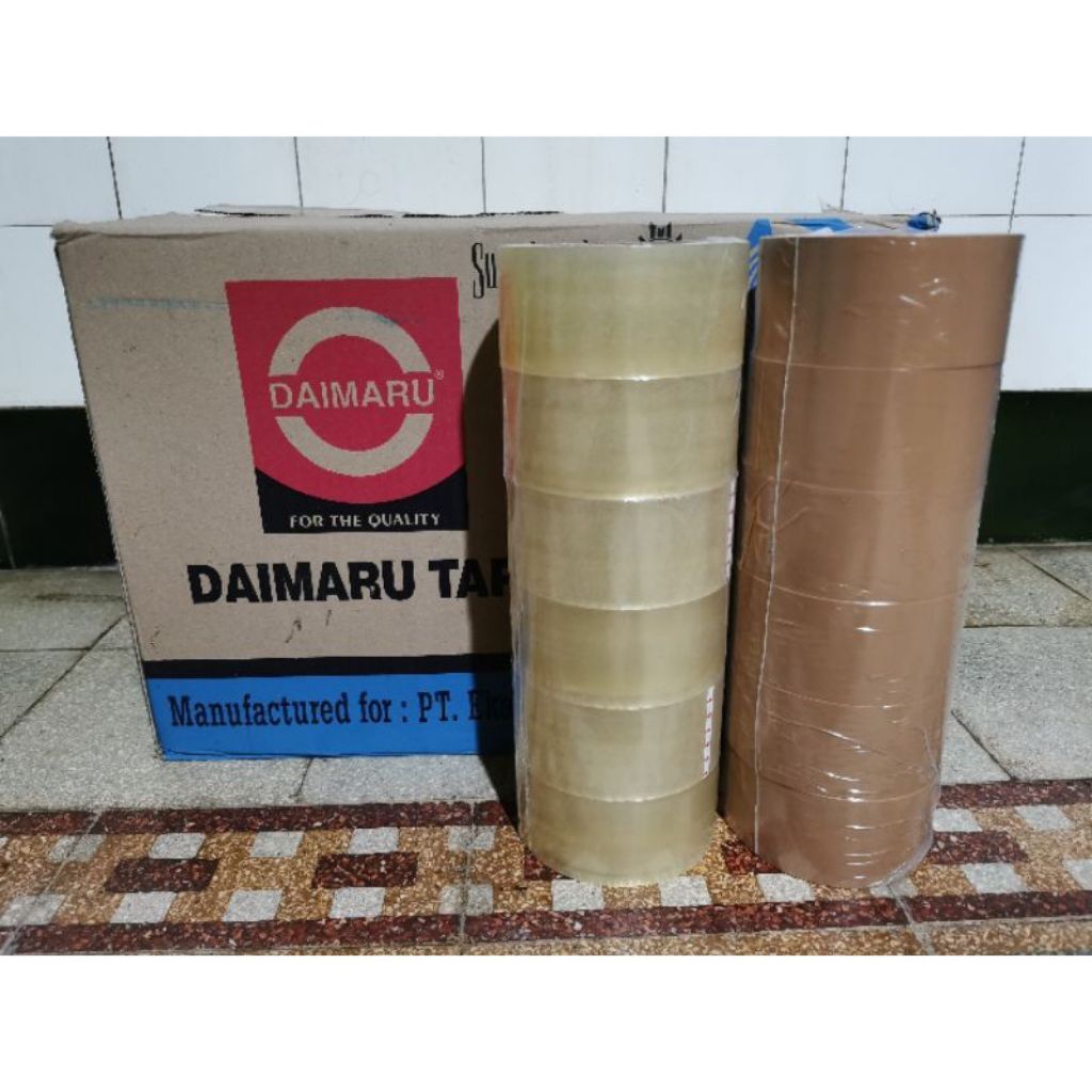 LAKBAN DAIMARU / TAPE DAIMARI 48x90Y / LAKBAN DAIMARU BENING / LAKBAN DAIMARU COKLAT
