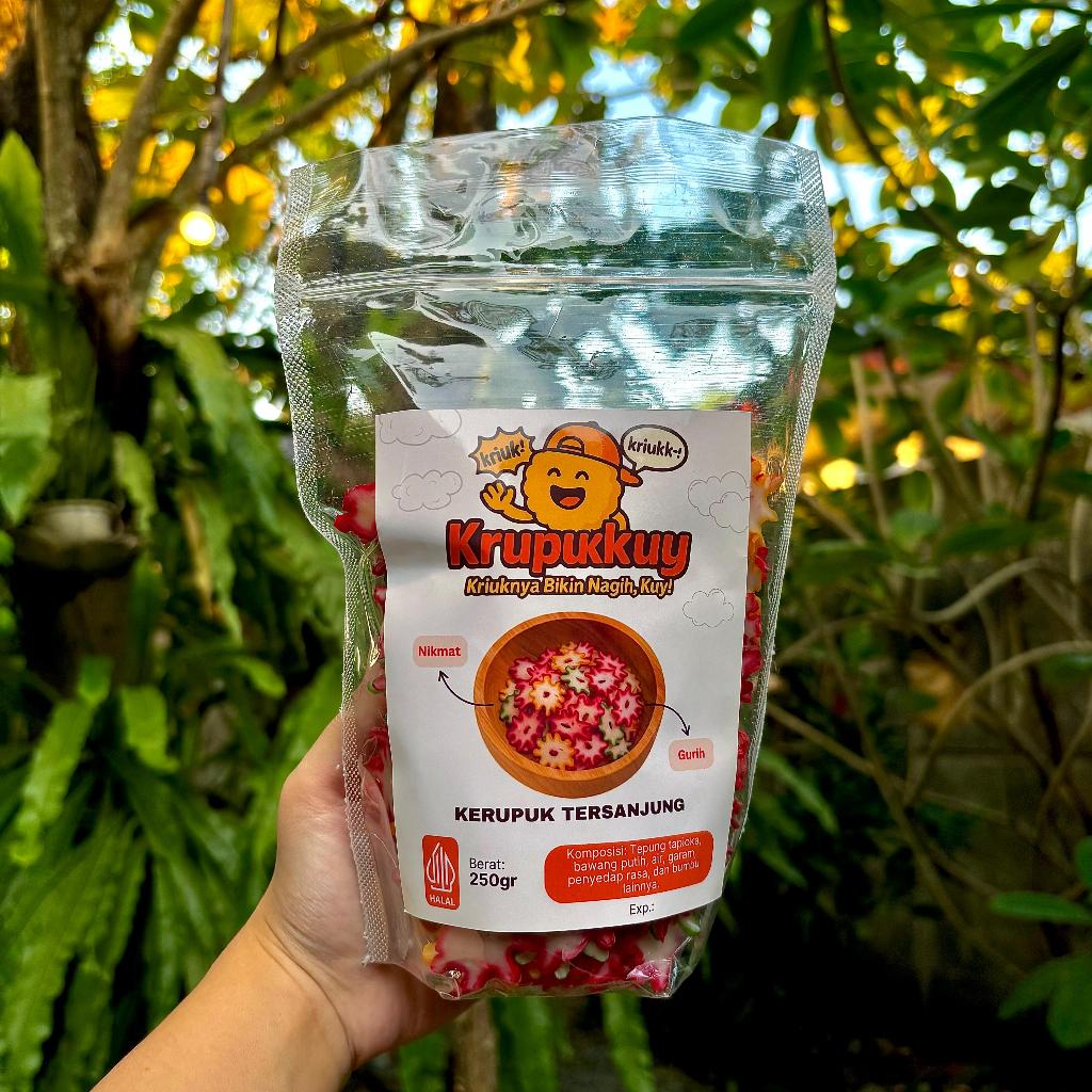 

Krupukkuy | Kerupuk Tersanjung Bawang Asli Mentah Rasa Gurih 250gr 500gr 1kg