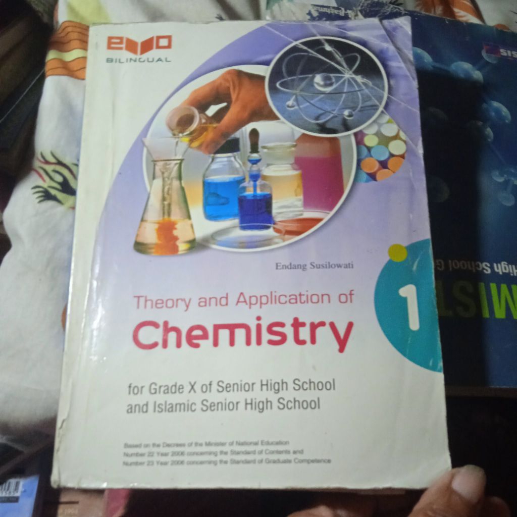 buku Theory and Application of Chemistry 1, Bilingual, untuk kelas X SMA/MA, buku original lebar